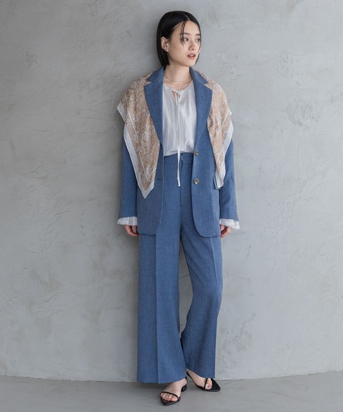 セール】【多機能・Sサイズ展開】リネンライクシングルジャケット