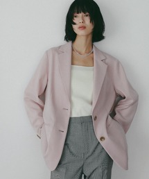 A part by（アパートバイ）の「【多機能・Sサイズ展開】リネンライクシングルジャケット（ノーカラージャケット）」