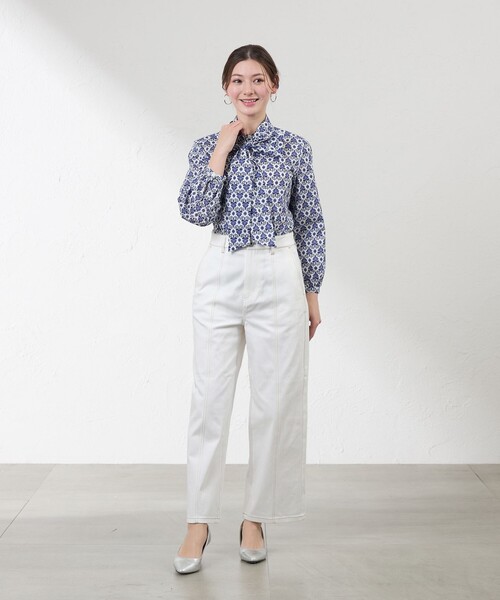 amaca（アマカ）の「【LIBERTY】Bern Hardt タナローンブラウス（シャツ/ブラウス・レディース・ピンク系その他2/ブルー系その他4・38/40）」の5枚目の写真