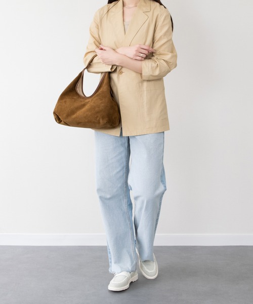 CHRISTIAN VILLA(クリスチャンヴィラ)の「【CHRISTIAN VILLA】ソフトルックストートバッグ(Q66317)(トートバッグ・レディース・ブラウン系その他/オフホワイト・ALL)」の10枚目の写真