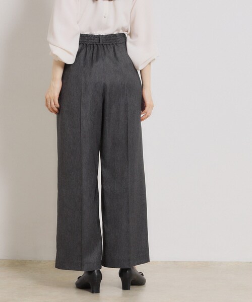 couture brooch（クチュールブローチ）の「【洗える・S-LL】デニムライク ベルト付きパンツ（その他パンツ・レディース・ネイビー/ブラック・42/40/38/36）」の22枚目の写真