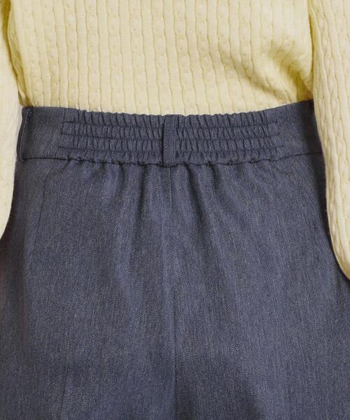 couture brooch（クチュールブローチ）の「【洗える・S-LL】デニムライク ベルト付きパンツ（その他パンツ・レディース・ネイビー/ブラック・42/40/38/36）」の10枚目の写真