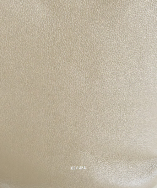 FREAK'S STORE（フリークスストア）の「限定展開 BEAURE LUNEA/ビュレルネア <本革> レザー ワンハンドル バケツバッグ（トートバッグ・レディース・ブラック/シルバー/ベージュ・ONE SIZE）」の12枚目の写真