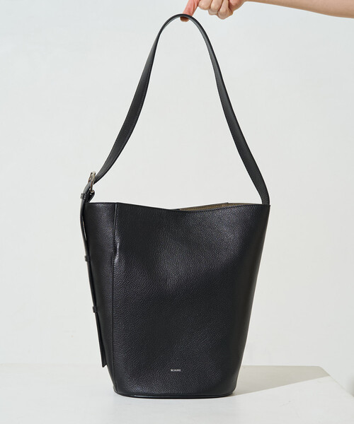 FREAK'S STORE（フリークスストア）の「限定展開 BEAURE LUNEA/ビュレルネア <本革> レザー ワンハンドル バケツバッグ（トートバッグ・レディース・ブラック/シルバー/ベージュ・ONE SIZE）」の13枚目の写真