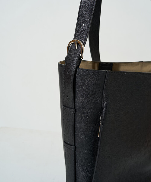 FREAK'S STORE（フリークスストア）の「限定展開 BEAURE LUNEA/ビュレルネア <本革> レザー ワンハンドル バケツバッグ（トートバッグ・レディース・ブラック/シルバー/ベージュ・ONE SIZE）」の20枚目の写真