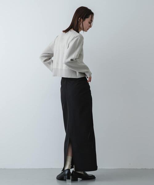 SENSE OF PLACE by URBAN RESEARCH（センスオブプレイスバイアーバンリサーチ）の「『洗濯可』ボールビーズカーディガン（カーディガン/ボレロ・レディース・ライトベージュ/チャコールグレー/ライトピンク・ONE）」の17枚目の写真