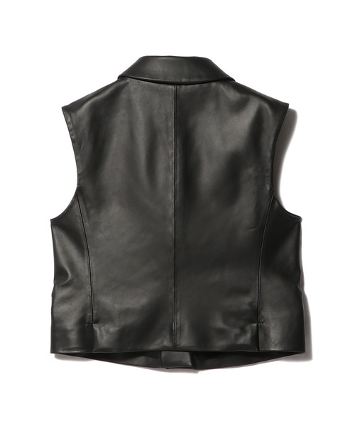 UNUS(ユナス)の「UNUS / Lamb Leather Vest(ベスト・レディース・ブラック・FREE)」の4枚目の写真