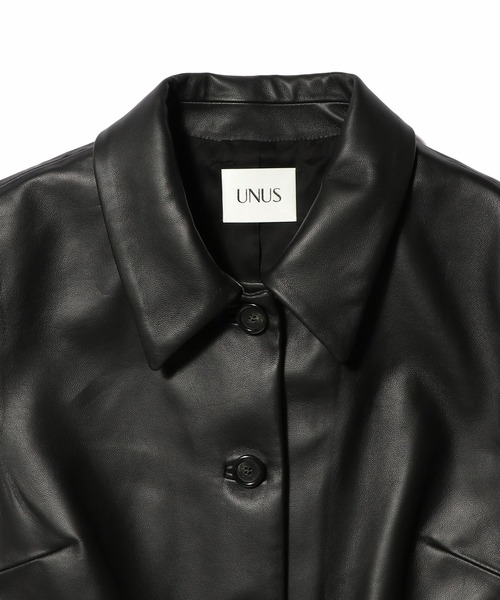 UNUS(ユナス)の「UNUS / Lamb Leather Vest(ベスト・レディース・ブラック・FREE)」の5枚目の写真