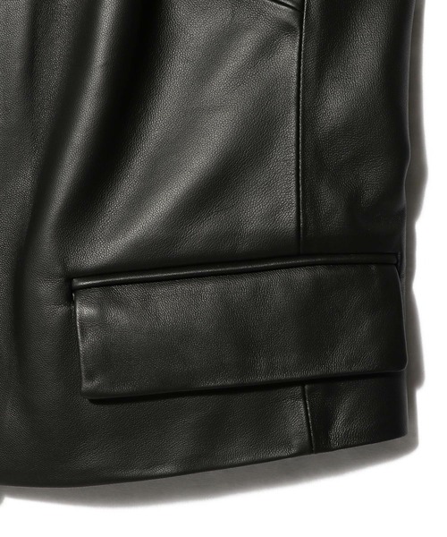 UNUS(ユナス)の「UNUS / Lamb Leather Vest(ベスト・レディース・ブラック・FREE)」の6枚目の写真