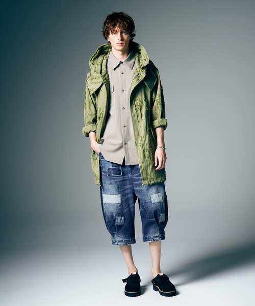 glamb(グラム)の「Unplugged Cropped Denim / アンプラグドクロップドデニム(デニムパンツ・メンズ・ブラック/インディゴブルー・S/M/L)」の11枚目の写真