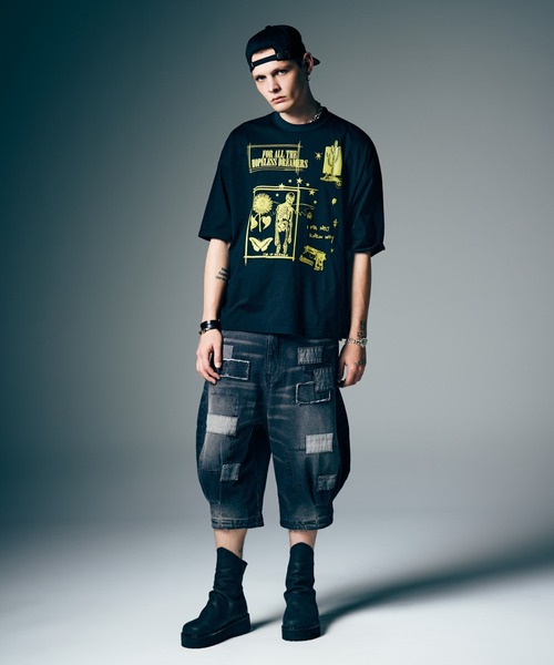 glamb(グラム)の「Unplugged Cropped Denim / アンプラグドクロップドデニム(デニムパンツ・メンズ・ブラック/インディゴブルー・S/M/L)」の9枚目の写真