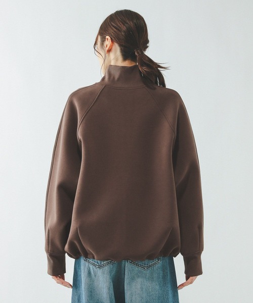 GLOBAL WORK（グローバルワーク）の「ダンボールスタンドブルゾン/636026（ブルゾン・レディース・チャコールグレー/ダークブラウン・LARGE/MEDIUM）」の18枚目の写真