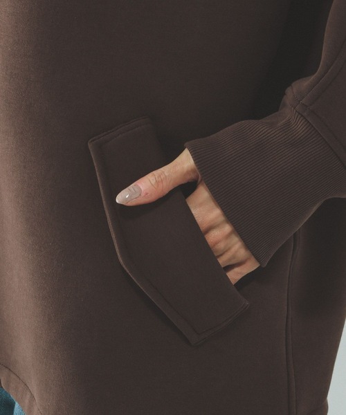 GLOBAL WORK（グローバルワーク）の「ダンボールスタンドブルゾン/636026（ブルゾン・レディース・チャコールグレー/ダークブラウン・LARGE/MEDIUM）」の22枚目の写真