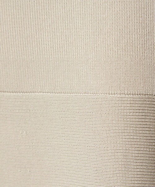 green label relaxing（グリーンレーベルリラクシング）の「ハイショク エリツキ ショートスリーブ ニット ワンピース（ワンピース・レディース・ナチュラル/ブラック・FREE）」の17枚目の写真