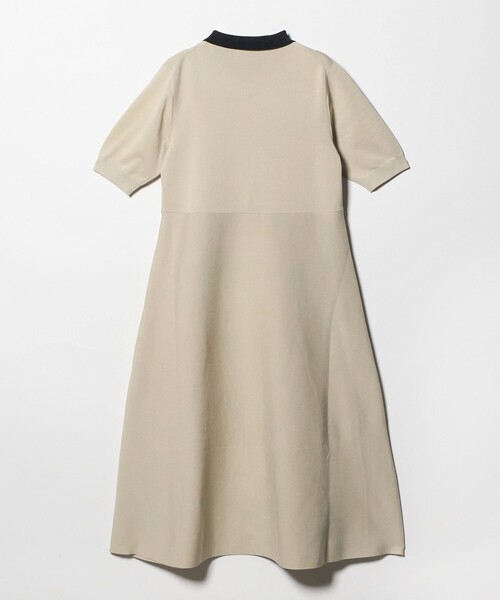 green label relaxing（グリーンレーベルリラクシング）の「ハイショク エリツキ ショートスリーブ ニット ワンピース（ワンピース・レディース・ナチュラル/ブラック・FREE）」の19枚目の写真