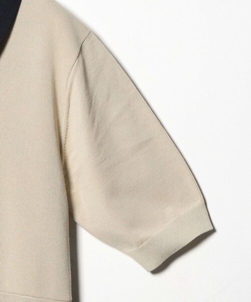 green label relaxing（グリーンレーベルリラクシング）の「ハイショク エリツキ ショートスリーブ ニット ワンピース（ワンピース・レディース・ナチュラル/ブラック・FREE）」の21枚目の写真