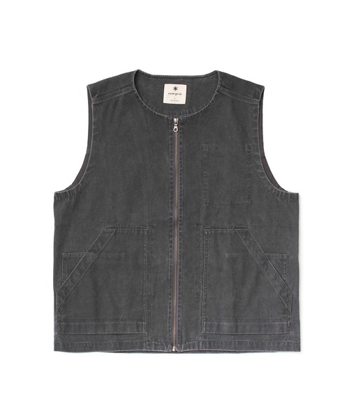 Snow Peak(スノーピーク)の「Snow Peak / VSulfur Dyed Fade Vest フェードベスト(ベスト・メンズ・ブルー/チャコール・S/M/L/XL)」の2枚目の写真