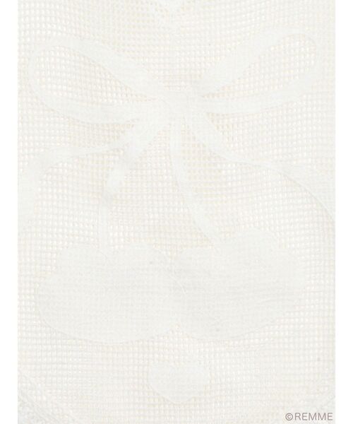 merry jenny（メリージェニー）の「Cherry heart knit tote（トートバッグ・レディース・オフホワイト・FREE）」の12枚目の写真