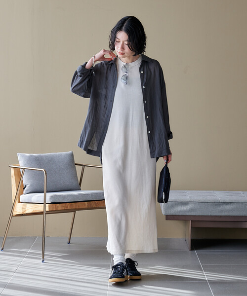 FREAK'S STORE(フリークスストア)の「インド シングルガーゼシャツ/シアーシャツ(シャツ/ブラウス・レディース・サックスブルー/オフホワイト/ラベンダー/チャコール・フリ-)」の22枚目の写真