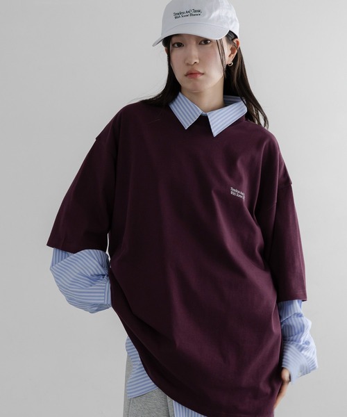 LOWRYS FARM（ローリーズファーム）の「【LFM(U)】CREWNECKTSS／P　 653931（Tシャツ/カットソー・メンズ・ピンク/グリーン/ブラック/ブラウン/ホワイト・LARGE/MEDIUM）」の4枚目の写真