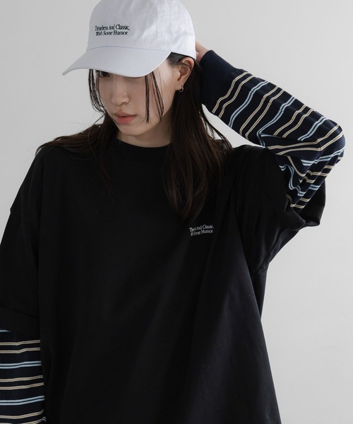 LOWRYS FARM（ローリーズファーム）の「【LFM(U)】CREWNECKTSS／P　 653931（Tシャツ/カットソー・メンズ・ピンク/グリーン/ブラック/ブラウン/ホワイト・LARGE/MEDIUM）」の3枚目の写真