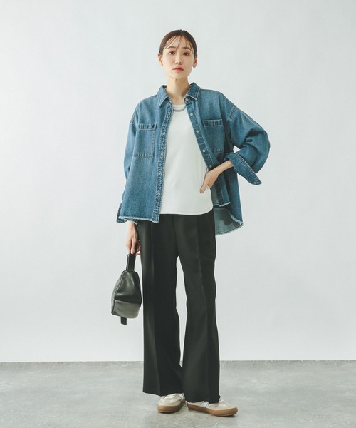 GLOBAL WORK(グローバルワーク)の「Beauteeラメリブプルオーバー/一部店舗限定/632501(Tシャツ/カットソー・レディース・オフホワイト/ブラック/ライトグレー・LARGE/MEDIUM)」の13枚目の写真