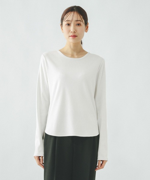 GLOBAL WORK(グローバルワーク)の「Beauteeラメリブプルオーバー/一部店舗限定/632501(Tシャツ/カットソー・レディース・オフホワイト/ブラック/ライトグレー・LARGE/MEDIUM)」の16枚目の写真