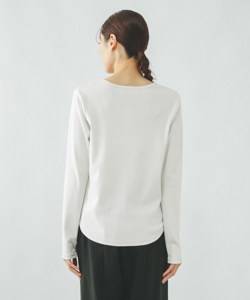 GLOBAL WORK(グローバルワーク)の「Beauteeラメリブプルオーバー/一部店舗限定/632501(Tシャツ/カットソー・レディース・オフホワイト/ブラック/ライトグレー・LARGE/MEDIUM)」の18枚目の写真