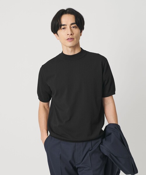 BEAUTY&YOUTH UNITED ARROWS（ビューティーアンドユースユナイテッドアローズ）の「デオドラント ジャケットネック ニット 抗菌防臭 ウォッシャブル（ニット/セーター・メンズ・ホワイト/ナチュラル/ブラック・XL/L/M/S）」の4枚目の写真