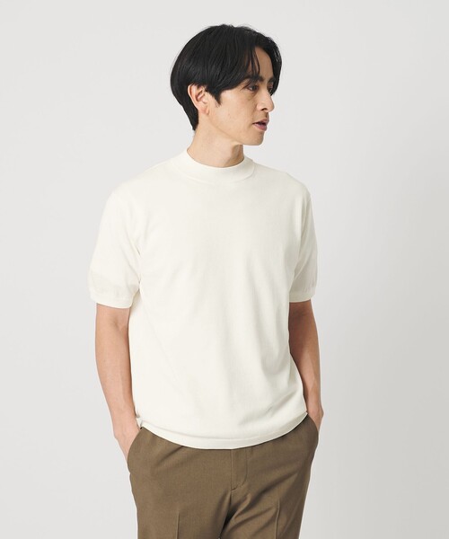 BEAUTY&YOUTH UNITED ARROWS（ビューティーアンドユースユナイテッドアローズ）の「デオドラント ジャケットネック ニット 抗菌防臭 ウォッシャブル（ニット/セーター・メンズ・ホワイト/ナチュラル/ブラック・XL/L/M/S）」の10枚目の写真