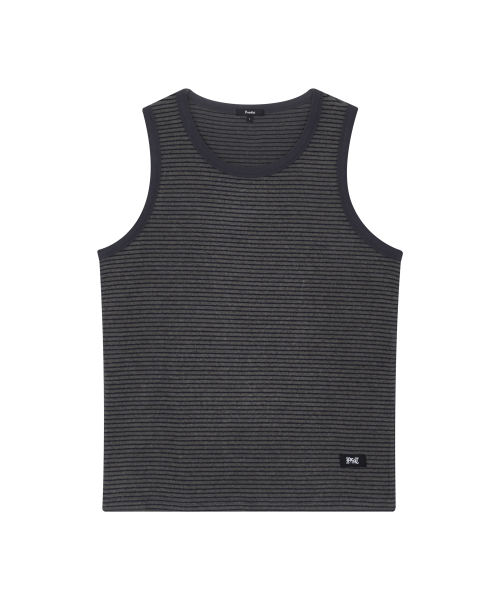 DRUNKTXT（ドランクテキスト）の「ソフトストライプタンクトップ[ブルー]（Tシャツ/カットソー・レディース・その他・MEDIUM/LARGE）」の2枚目の写真