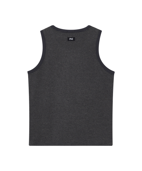 DRUNKTXT（ドランクテキスト）の「ソフトストライプタンクトップ[ブルー]（Tシャツ/カットソー・レディース・その他・MEDIUM/LARGE）」の3枚目の写真