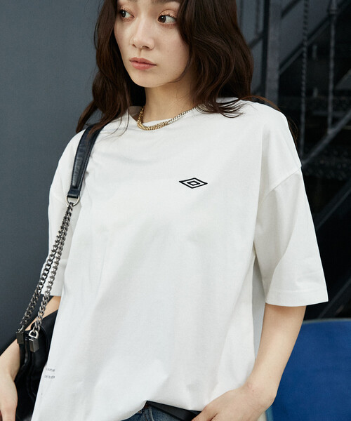 UMBRO(アンブロ)の「UMBRO × PUBLUX/アンブロ <吸水速乾>別注 プレーティング 天竺 グラフィック Tシャツ 限定展開(Tシャツ/カットソー・メンズ・ブラック/ライトグレー/ホワイト/チャコールグレー・LARGE/MEDIUM)」の13枚目の写真