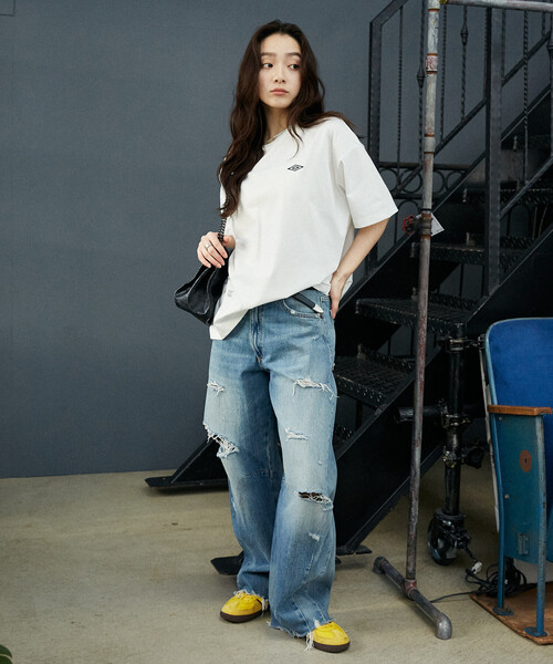 UMBRO(アンブロ)の「UMBRO × PUBLUX/アンブロ <吸水速乾>別注 プレーティング 天竺 グラフィック Tシャツ 限定展開(Tシャツ/カットソー・メンズ・ブラック/ライトグレー/ホワイト/チャコールグレー・LARGE/MEDIUM)」の19枚目の写真