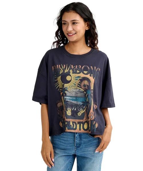 BILLABONG(ビラボン)の「BILLABONG/ビラボン 半袖 Tシャツ レディース BG013209(Tシャツ/カットソー・レディース・オレンジ/スミクロ/ブルー/オフホワイト・M)」の3枚目の写真