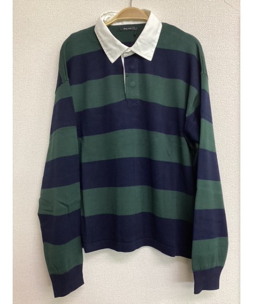 Bling Leads(ブリングリーズ)の「【Bls】【Bling Leads】ボーダーラガーシャツ ニット(ニット/セーター・メンズ・ワイン/ネイビー/サックスブルー/グレー/ベージュ/ブラック・FREE)」の5枚目の写真