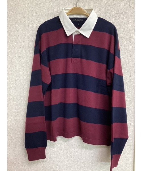 Bling Leads(ブリングリーズ)の「【Bls】【Bling Leads】ボーダーラガーシャツ ニット(ニット/セーター・メンズ・ワイン/ネイビー/サックスブルー/グレー/ベージュ/ブラック・FREE)」の11枚目の写真