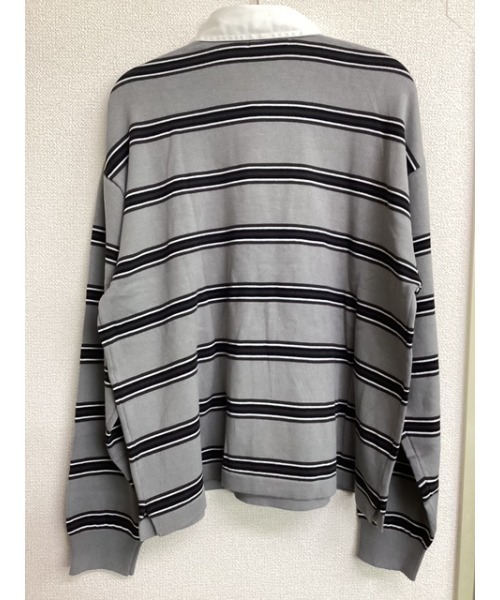 Bling Leads(ブリングリーズ)の「【Bls】【Bling Leads】ボーダーラガーシャツ ニット(ニット/セーター・メンズ・ワイン/ネイビー/サックスブルー/グレー/ベージュ/ブラック・FREE)」の15枚目の写真