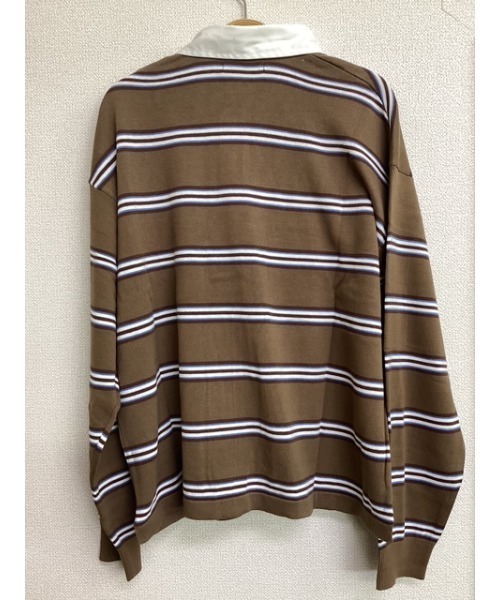 Bling Leads(ブリングリーズ)の「【Bls】【Bling Leads】ボーダーラガーシャツ ニット(ニット/セーター・メンズ・ワイン/ネイビー/サックスブルー/グレー/ベージュ/ブラック・FREE)」の16枚目の写真