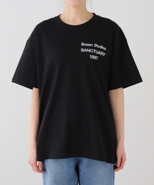 Deuxieme Classe（ドゥーズィエムクラス）の「【BRAWN/ブラウン】 LOGO Tシャツ（Tシャツ/カットソー・レディース・ブラック/ホワイト・FREE）」の19枚目の写真