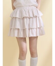 merry jenny | ソフトレースティアードミニスカート(スカート)