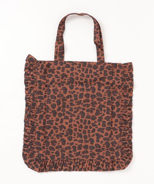 Little sunny bite(リトルサニーバイト)の「【Little Sunny Bite】LSB Logo frill tote bag(ショルダーバッグ・レディース・レオパード/マルチ・FREE)」の6枚目の写真