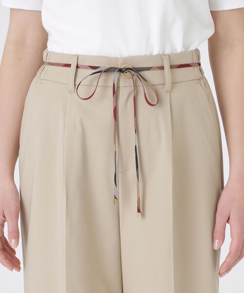 BLUE LABEL CRESTBRIDGE(ブルーレーベルクレストブリッジ)の「サイロスパンクリアツイルワイドパンツ(その他パンツ・レディース・ダークネイビー/ベージュ・36/38)」の13枚目の写真