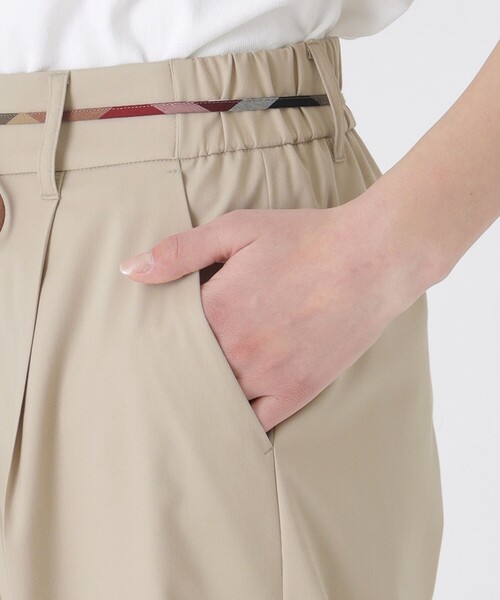 BLUE LABEL CRESTBRIDGE(ブルーレーベルクレストブリッジ)の「サイロスパンクリアツイルワイドパンツ(その他パンツ・レディース・ダークネイビー/ベージュ・36/38)」の15枚目の写真