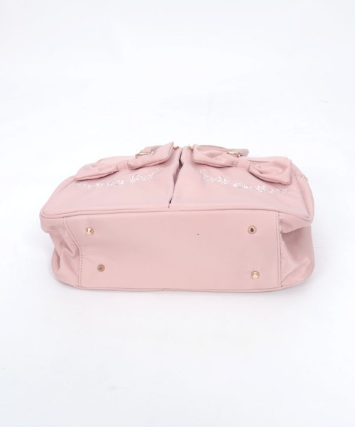 axes femme（アクシーズファム）の「撥水ナイロンＷリボンボストン（ボストンバッグ・レディース・ピンク/ブラック・FREE）」の14枚目の写真