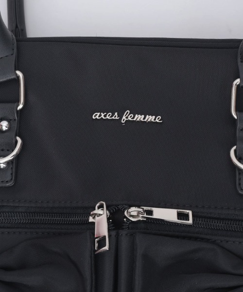 axes femme（アクシーズファム）の「撥水ナイロンＷリボンボストン（ボストンバッグ・レディース・ピンク/ブラック・FREE）」の20枚目の写真