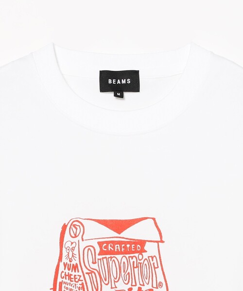 BEAMS T(ビームスティー)の「BEAMS / MOUSE Superior T-shirt(Tシャツ/カットソー・メンズ・ホワイト/ブラック・S/M/L/XL)」の4枚目の写真