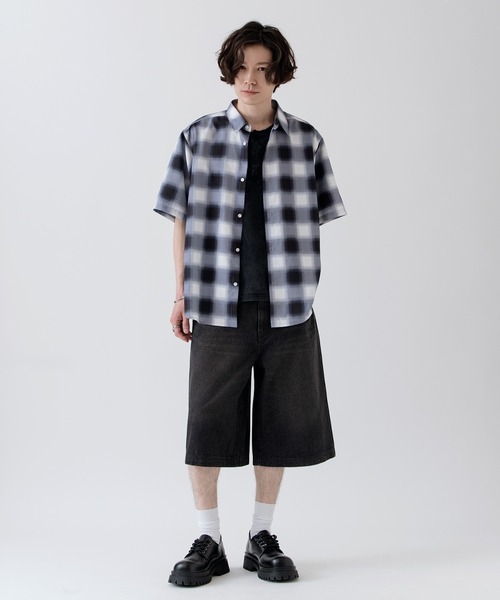 improves（インプローブス）の「12oz デニム ワイド ハーフパンツ（その他パンツ・メンズ・チャコール/カモフラージュ/ブラック/ブルー/ネイビー・LARGE/X-LARGE/MEDIUM）」の9枚目の写真