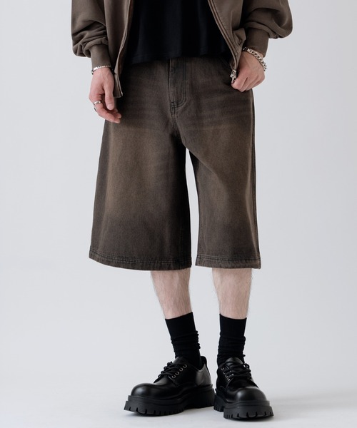 improves（インプローブス）の「12oz デニム ワイド ハーフパンツ（その他パンツ・メンズ・チャコール/カモフラージュ/ブラック/ブルー/ネイビー・LARGE/X-LARGE/MEDIUM）」の10枚目の写真