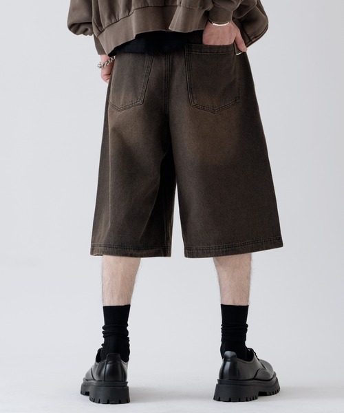 improves（インプローブス）の「12oz デニム ワイド ハーフパンツ（その他パンツ・メンズ・チャコール/カモフラージュ/ブラック/ブルー/ネイビー・LARGE/X-LARGE/MEDIUM）」の12枚目の写真